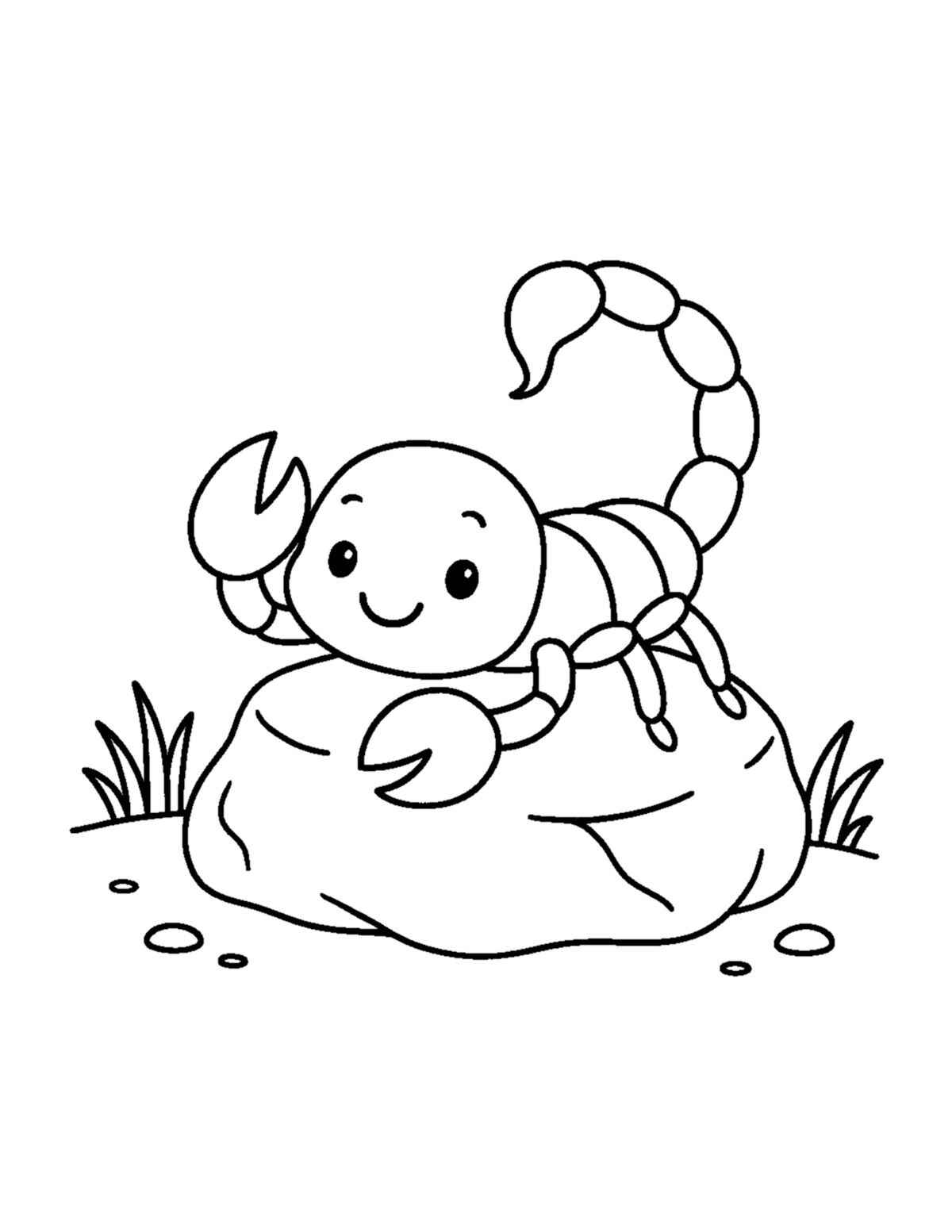 Desenho de Escorpiao Desenho Colorir Imprimir 09