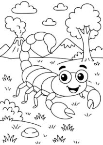 Desenho de Escorpiao Desenho Colorir Imprimir 11