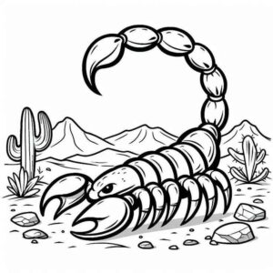 Desenho de Escorpiao Desenho Colorir Imprimir 12