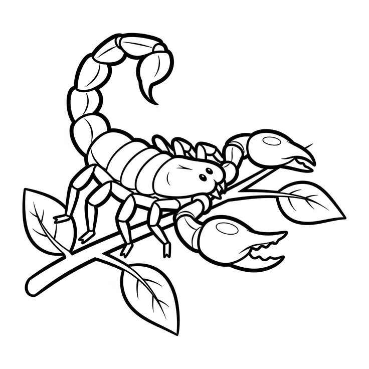 Desenho de Escorpiao Desenho Colorir Imprimir 13