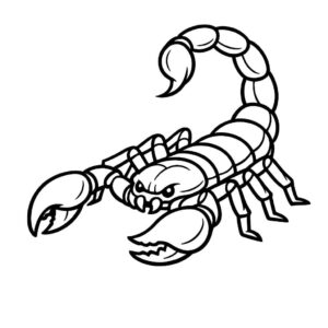 Desenho de Escorpiao Desenho Colorir Imprimir 15