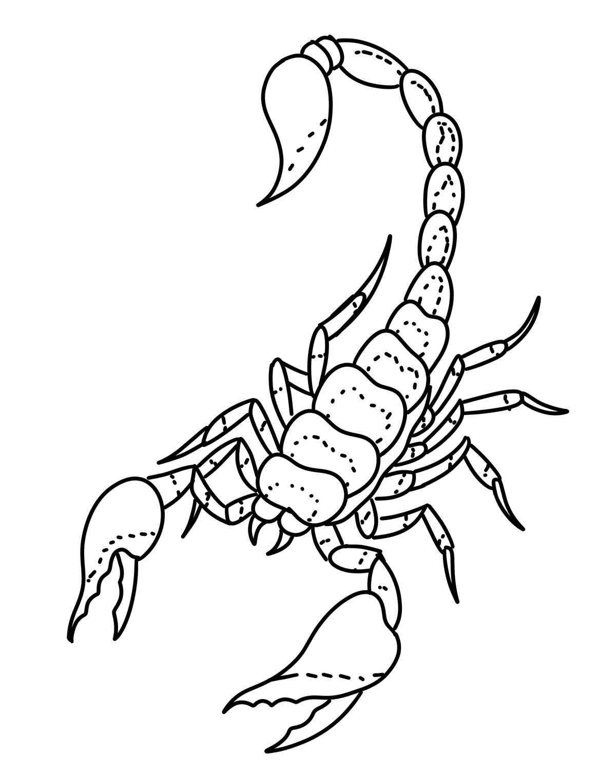 Desenho de Escorpiao Desenho Colorir Imprimir 17