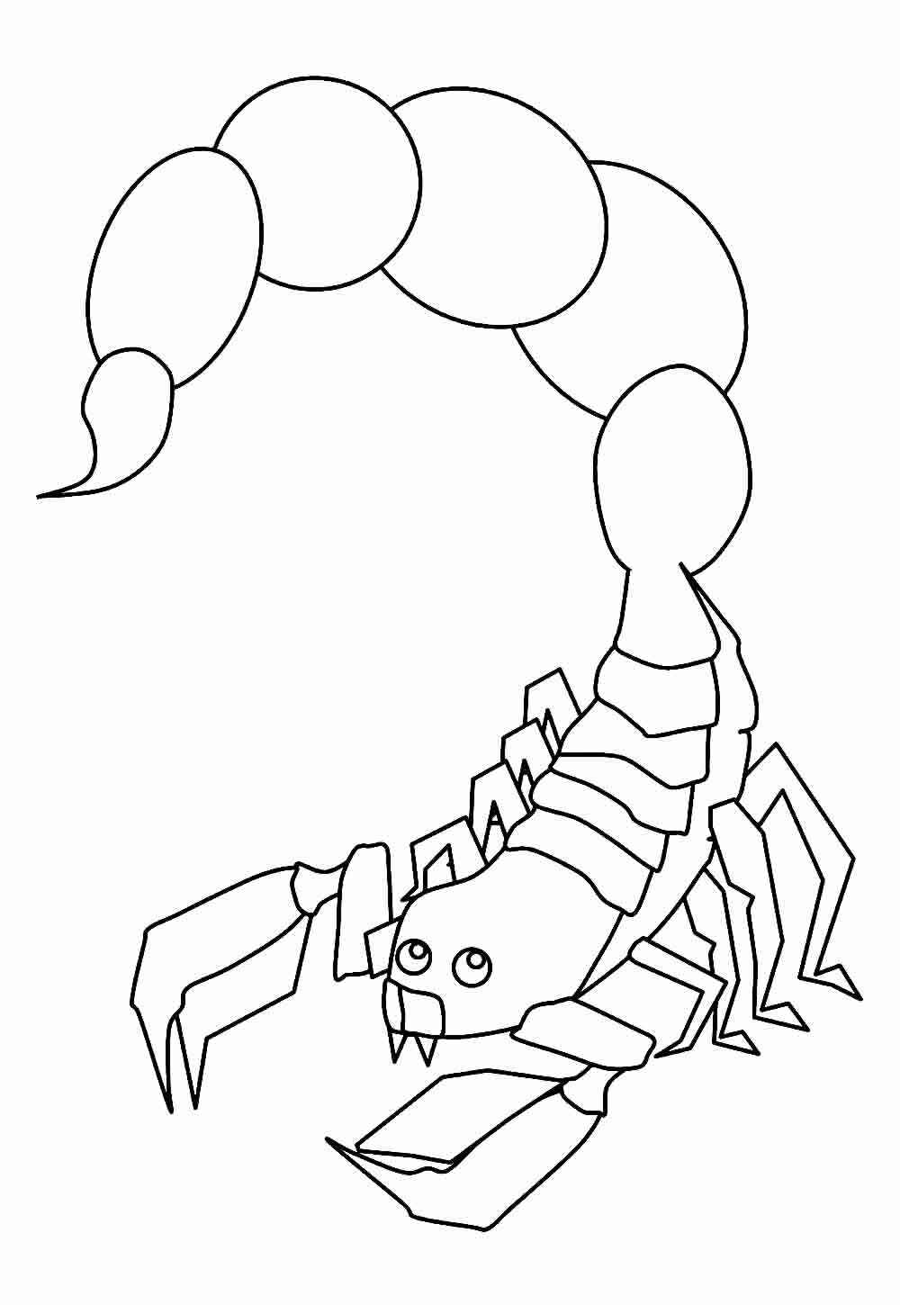Desenho de Escorpiao Desenho Colorir Imprimir 23