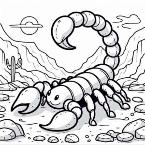 Desenho de Escorpiao Desenho Colorir Imprimir 31