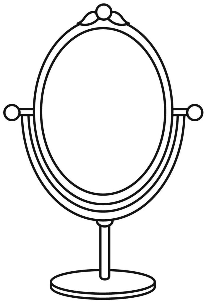 Desenhos de Espelho para Imprimir e Colorir