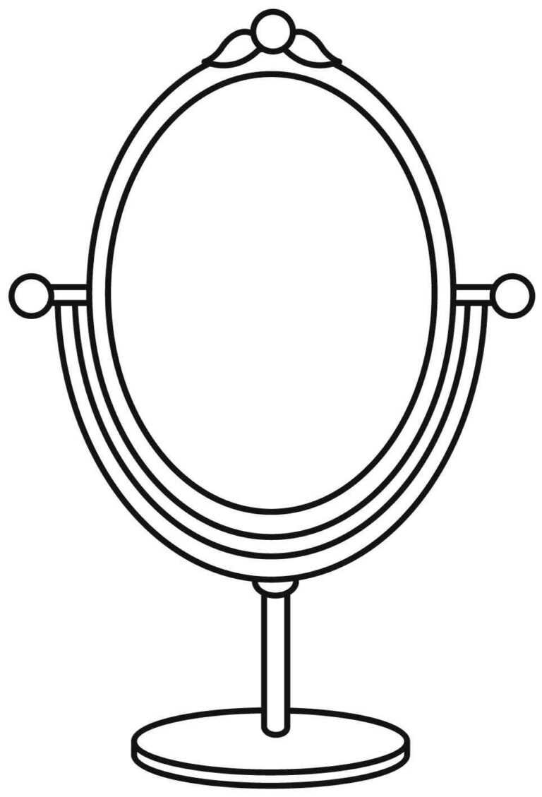 Desenhos de Espelho para Imprimir e Colorir
