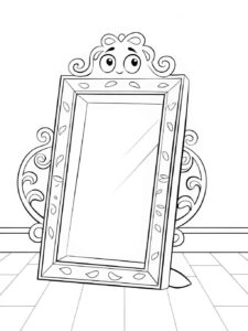 Desenho de Espelho Desenho Colorir Imprimir 03