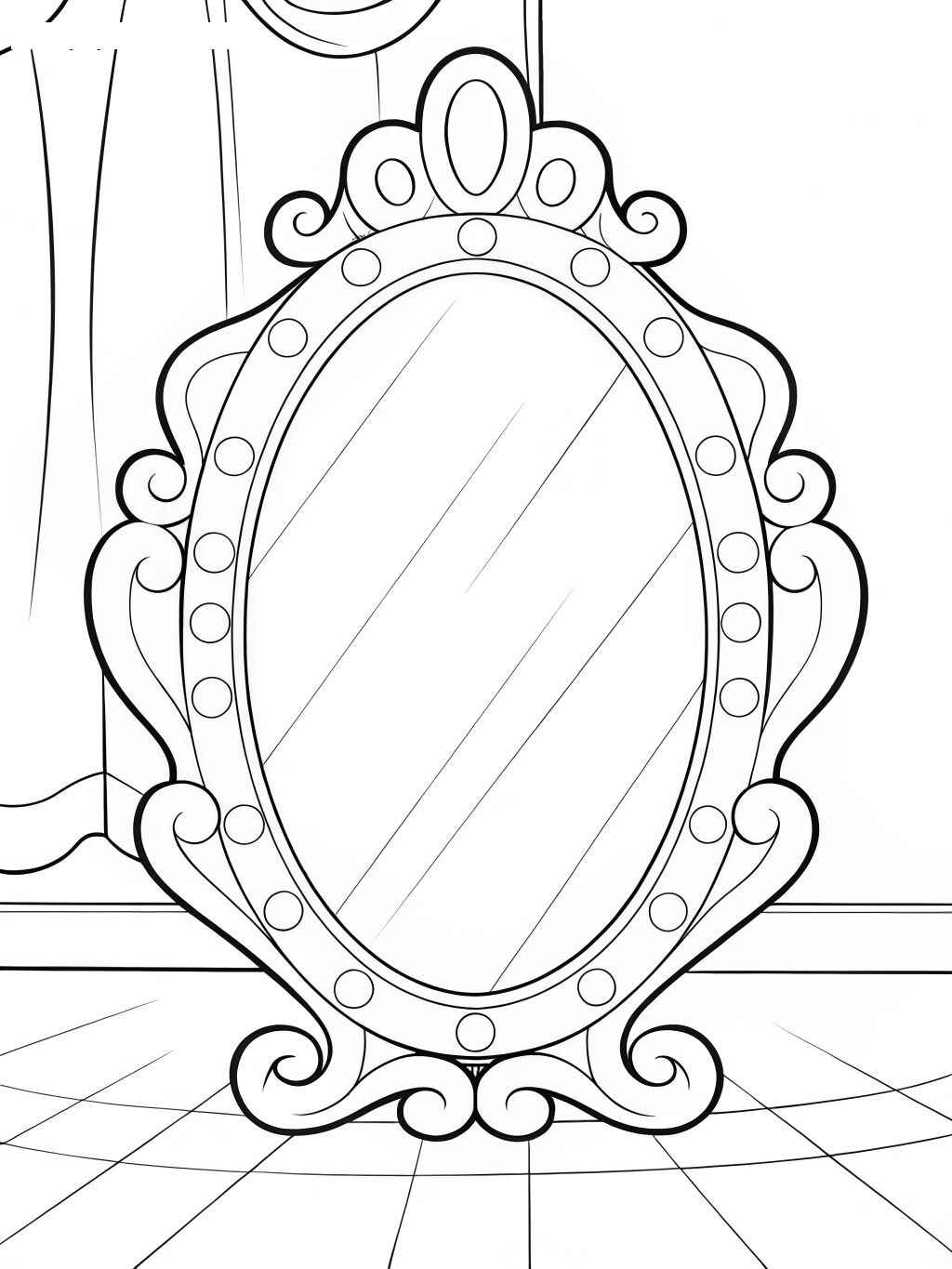 Desenho de Espelho Desenho Colorir Imprimir 07