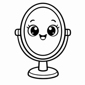 Desenho de Espelho Desenho Colorir Imprimir 09