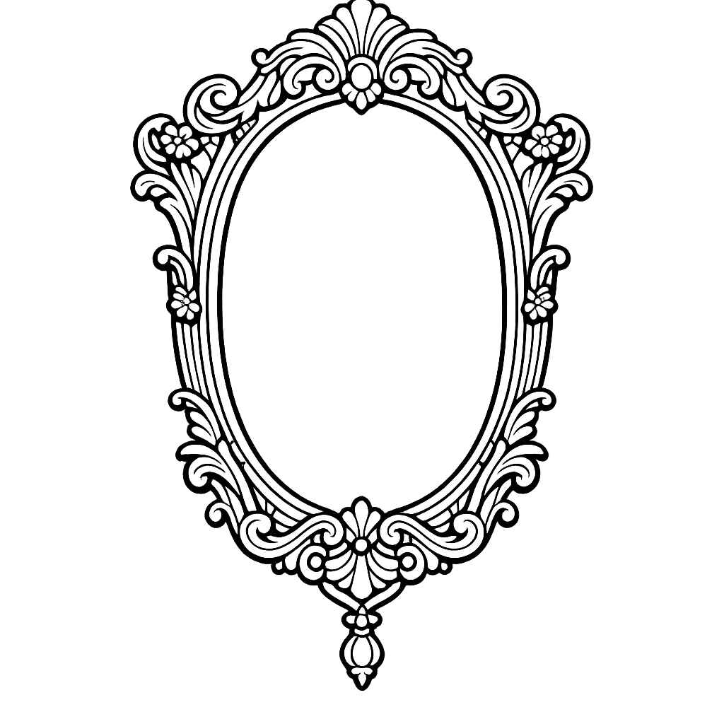 Desenho de Espelho Desenho Colorir Imprimir 12