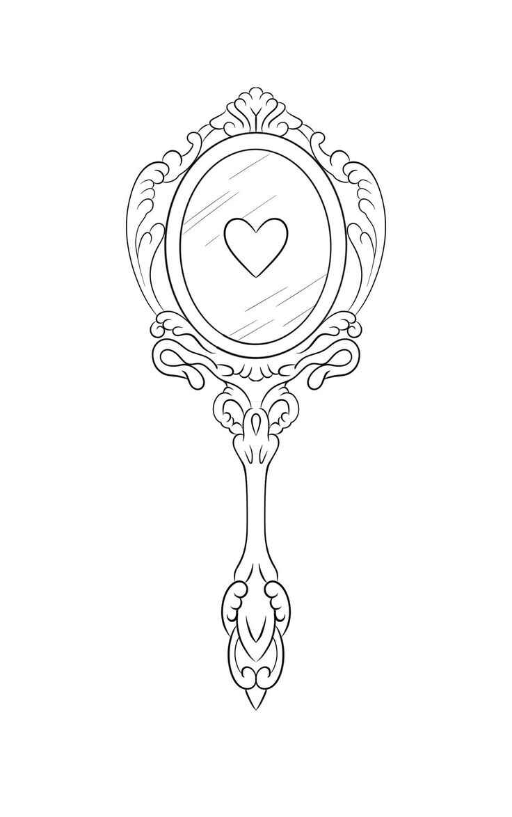 Desenho de Espelho Desenho Colorir Imprimir 13