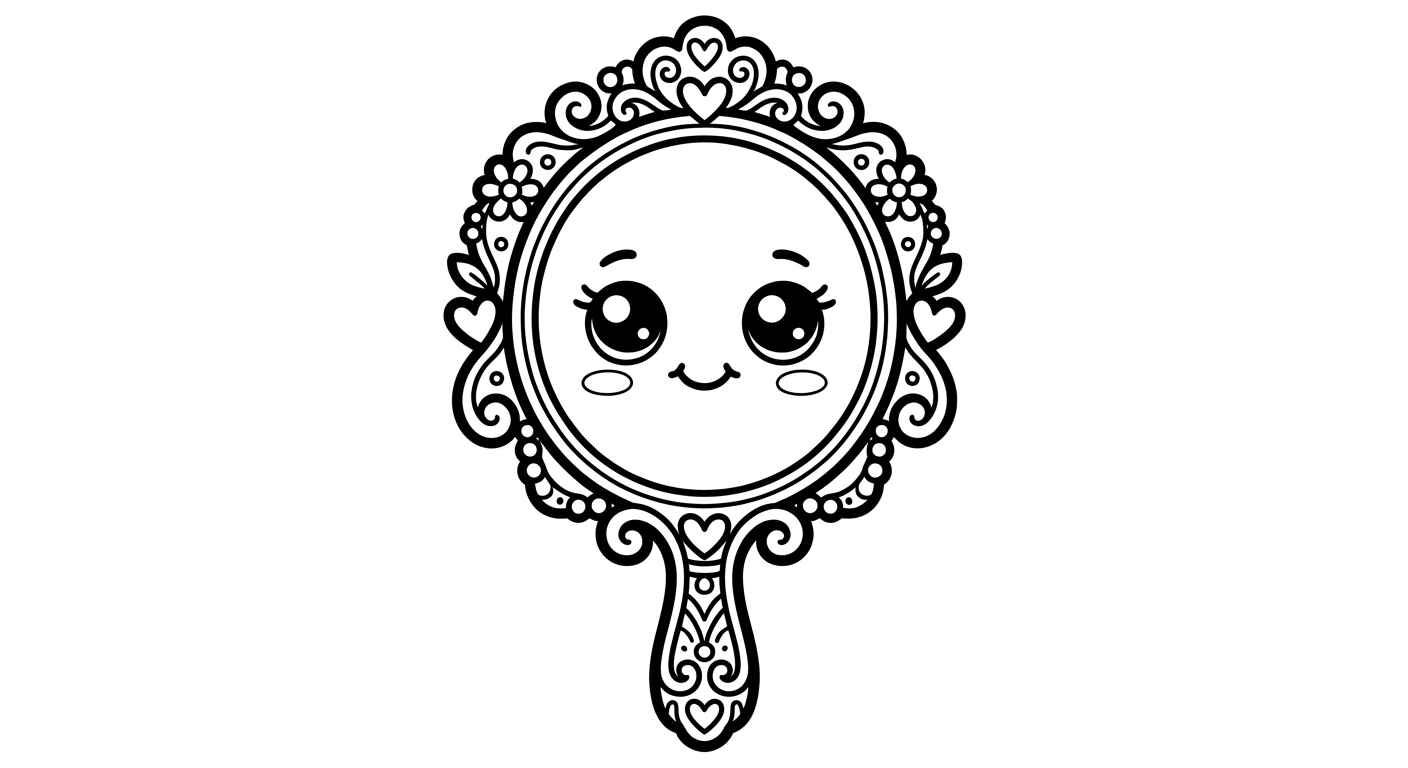 Desenho de Espelho Desenho Colorir Imprimir 16