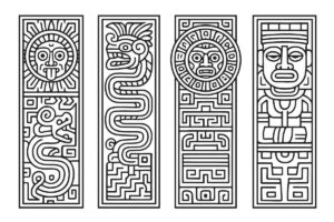 Desenho de Estampa Africana Desenho Colorir Imprimir 24