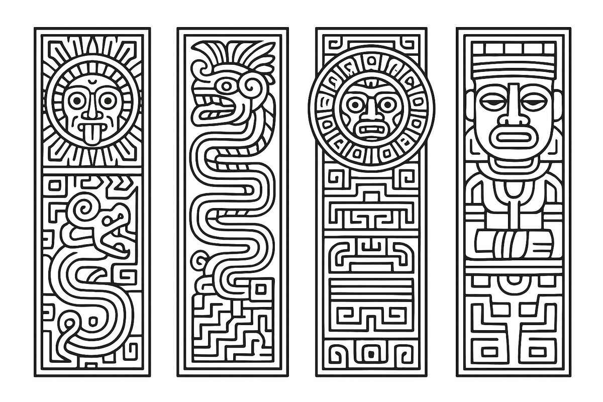 Desenho de Estampa Africana Desenho Colorir Imprimir 24