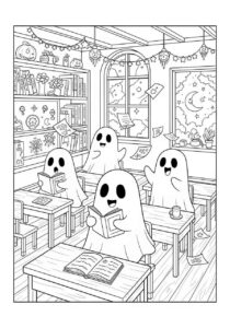 Desenho de Fantasma Desenho Colorir Imprimir 02