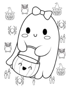 Desenho de Fantasma Desenho Colorir Imprimir 04