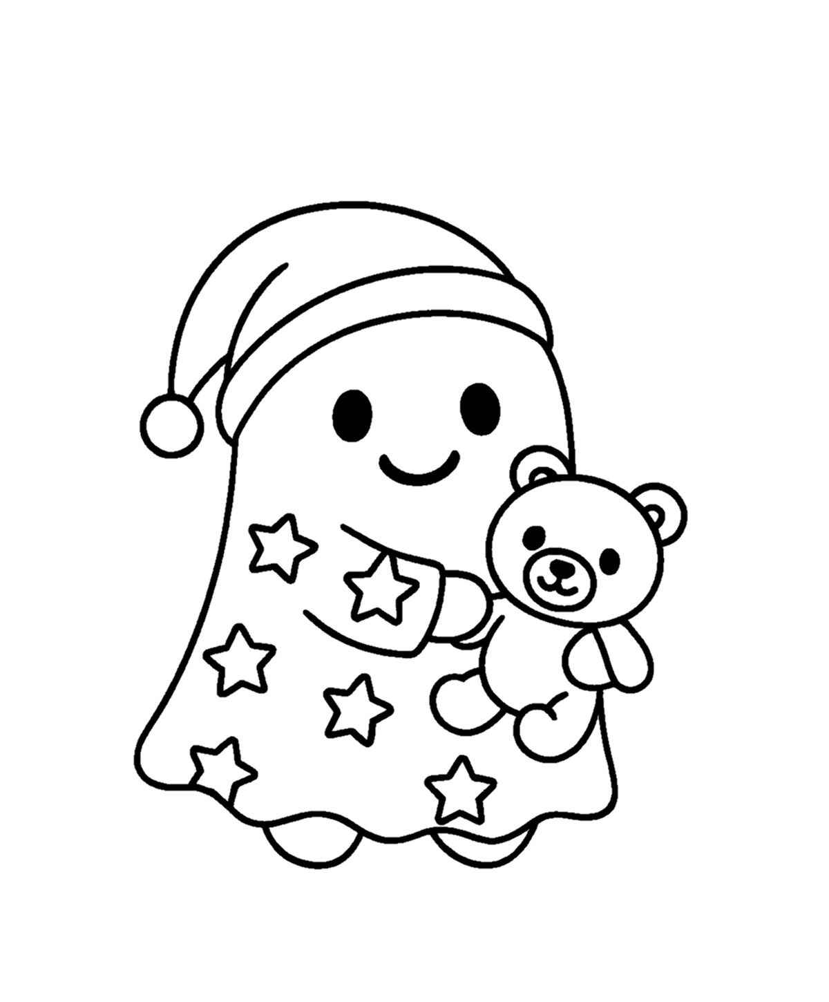 Desenho de Fantasma Desenho Colorir Imprimir 10