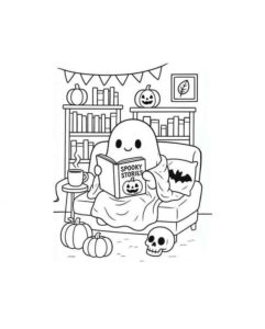 Desenho de Fantasma Desenho Colorir Imprimir 13