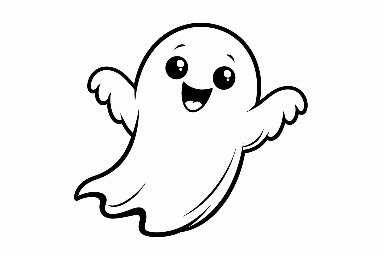 Desenho de Fantasma Desenho Colorir Imprimir 16