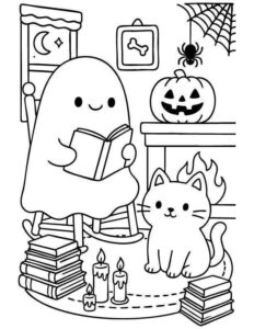 Desenho de Fantasma Desenho Colorir Imprimir 20