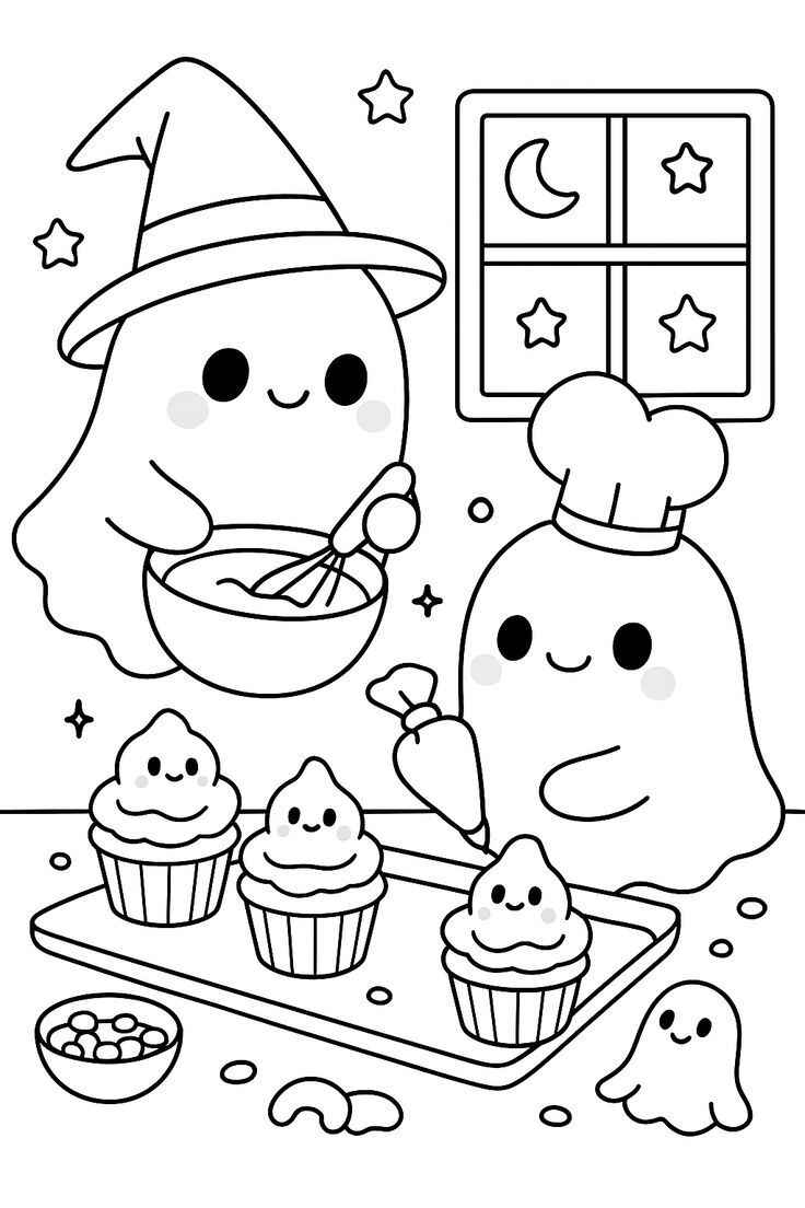 Desenho de Fantasma Desenho Colorir Imprimir 21