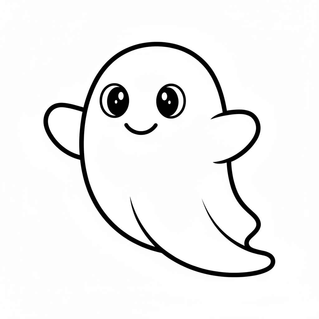 Desenho de Fantasma Desenho Colorir Imprimir 24