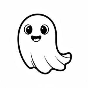 Desenho de Fantasma Desenho Colorir Imprimir 25