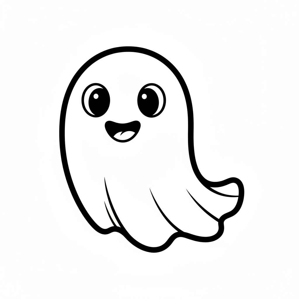 Desenho de Fantasma Desenho Colorir Imprimir 25