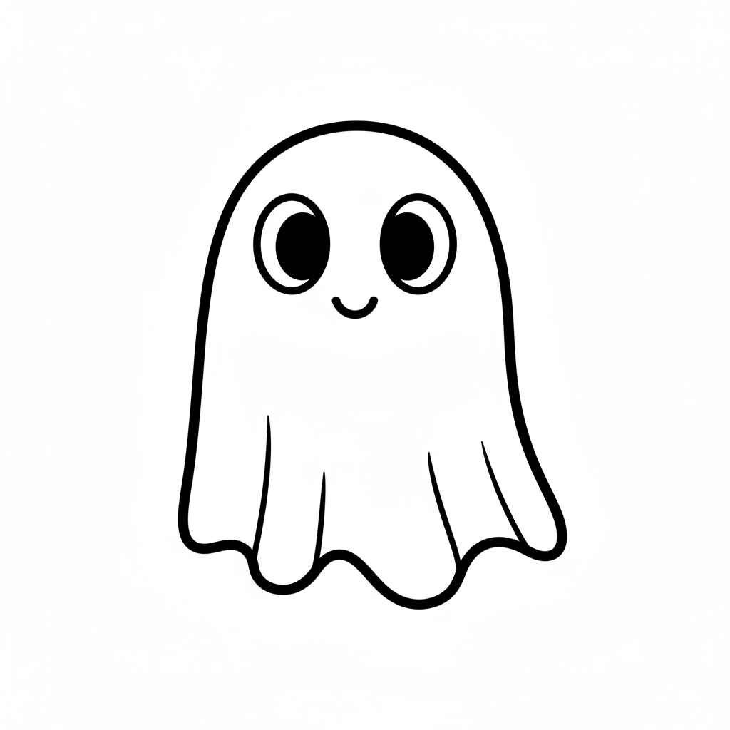 Desenho de Fantasma Desenho Colorir Imprimir 26