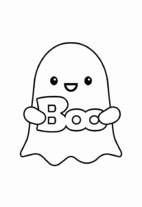 Desenho de Fantasma Desenho Colorir Imprimir 32