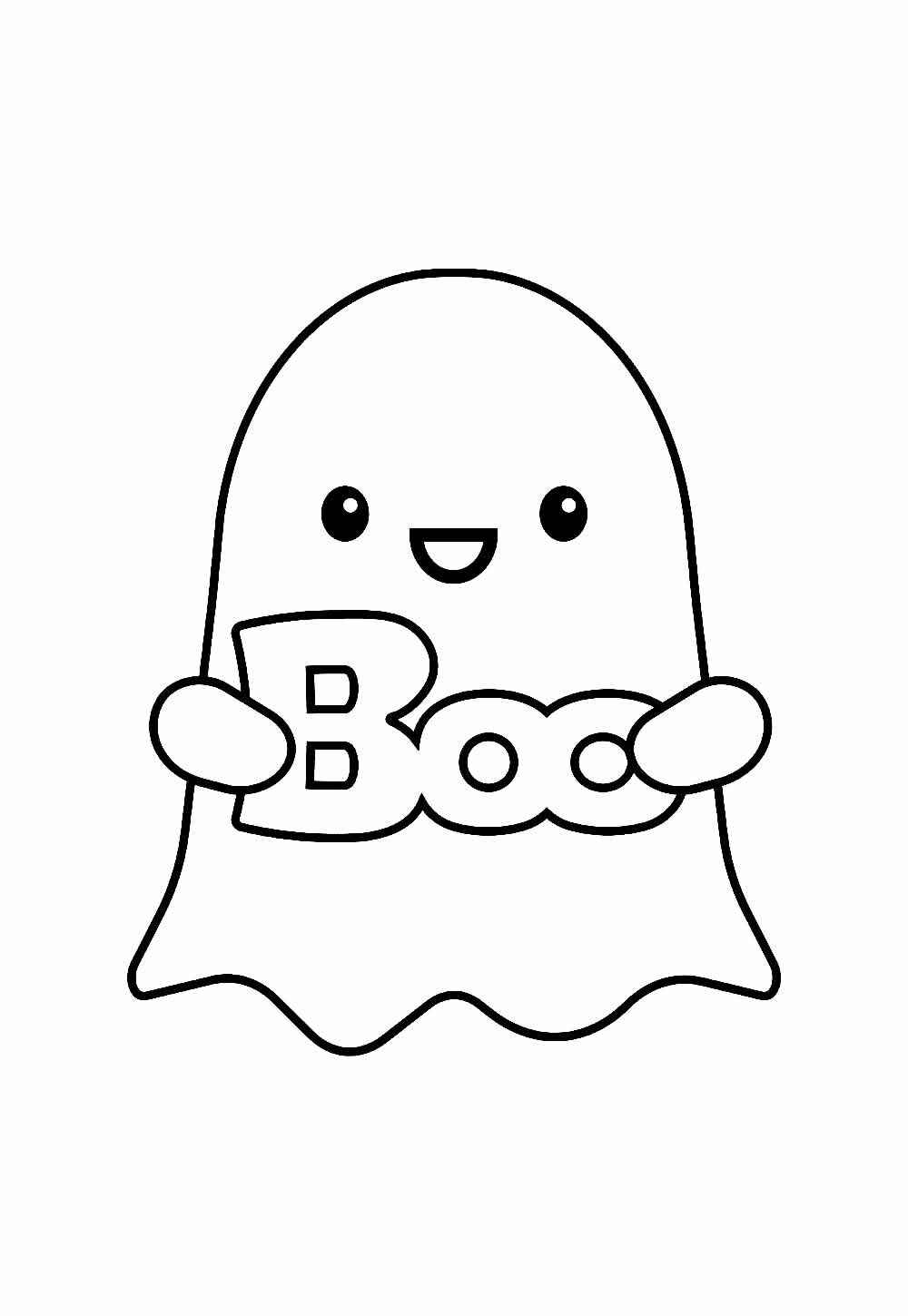 Desenho de Fantasma Desenho Colorir Imprimir 32