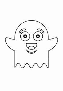 Desenho de Fantasma Desenho Colorir Imprimir 34