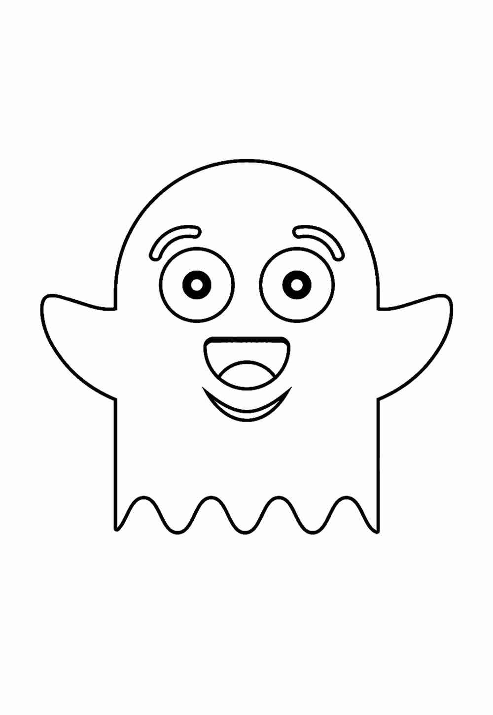 Desenho de Fantasma Desenho Colorir Imprimir 34