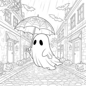 Desenho de Fantasma Desenho Colorir Imprimir 40