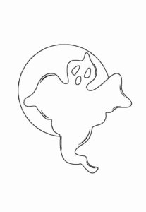 Desenho de Fantasma Desenho Colorir Imprimir 43