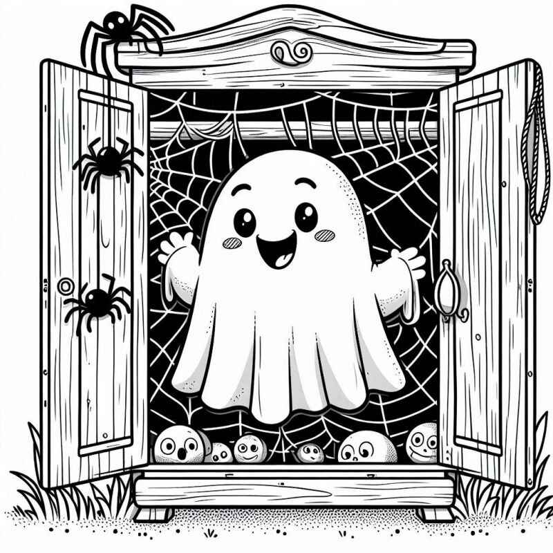 Desenho de Fantasma Desenho Colorir Imprimir 49