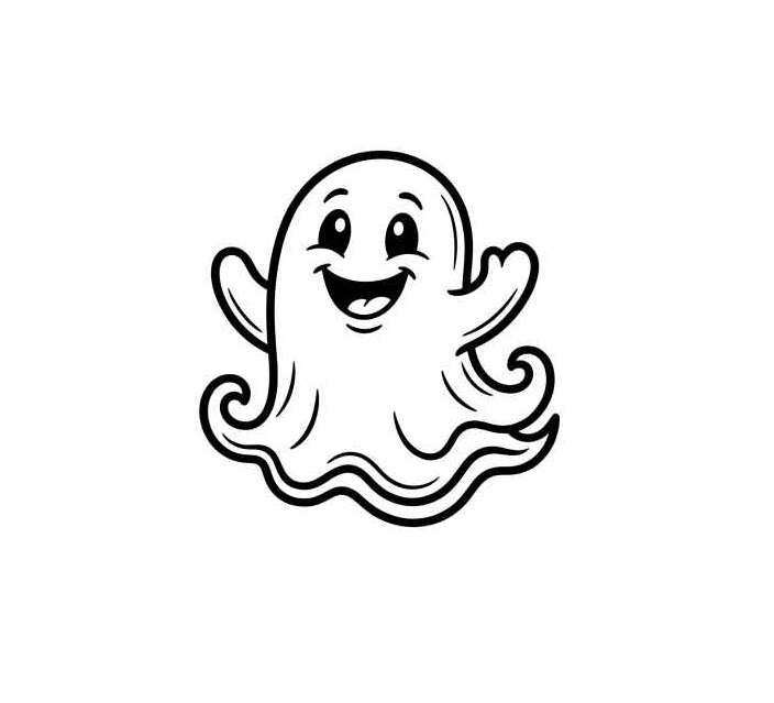 Desenho de Fantasma Desenho Colorir Imprimir 52