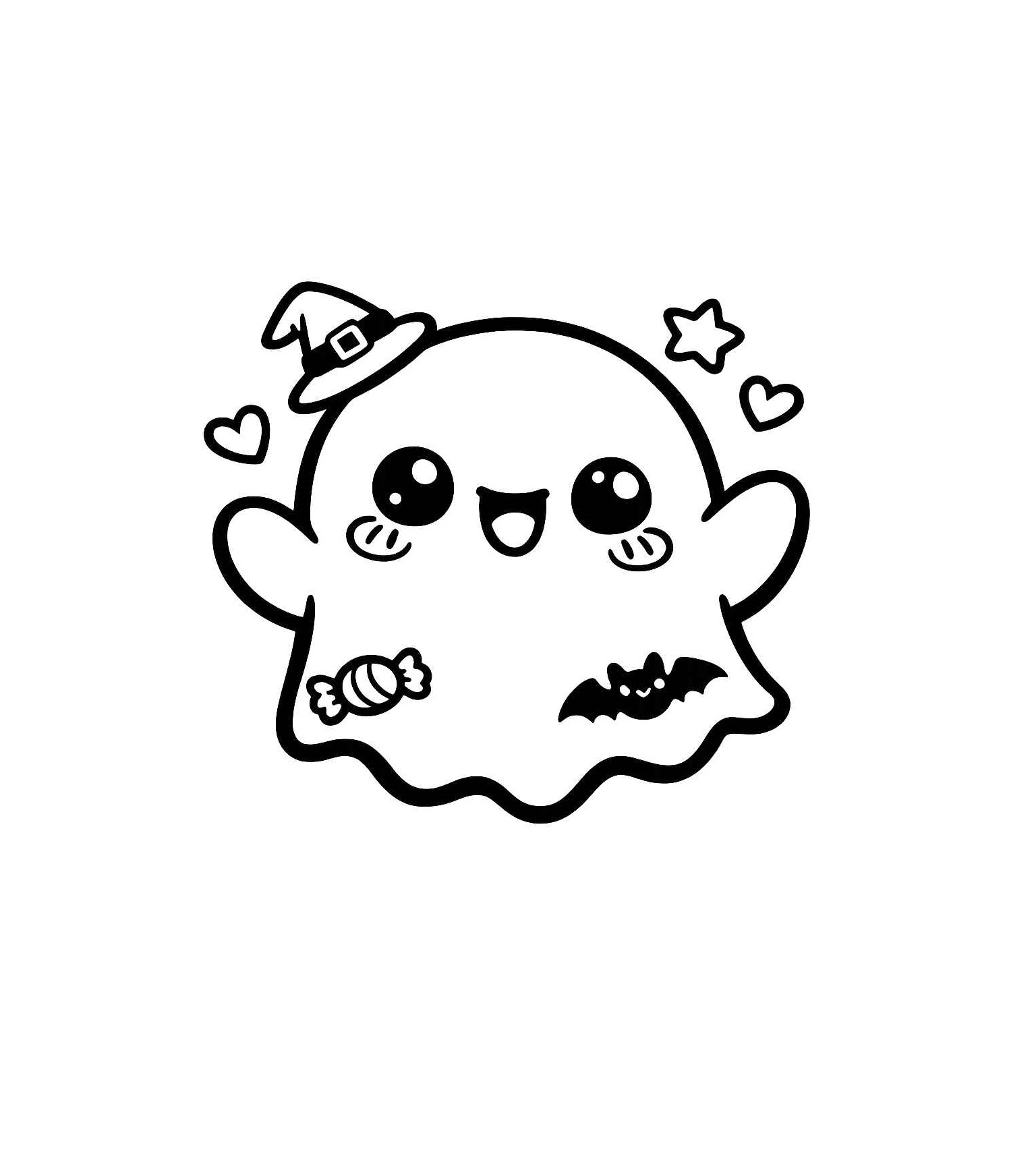 Desenho de Fantasma Desenho Colorir Imprimir 53