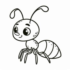Desenho de Formiga Desenho Colorir Imprimir 03