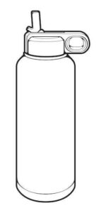 Desenho de Garrafa Termica Para Colorir Imprimir