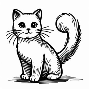 Desenho de Gatos Desenho Colorir Imprimir 77