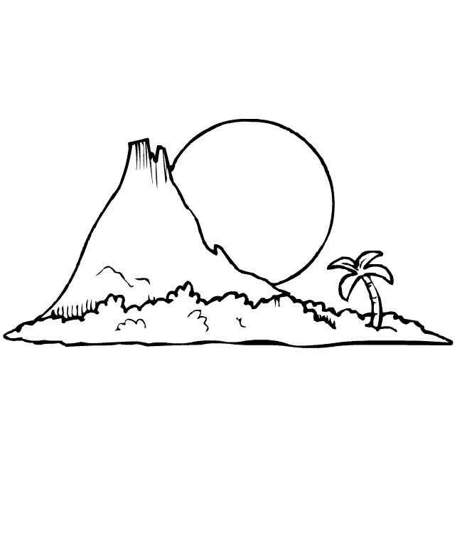 Desenho de Ilha Desenho Colorir Imprimir 05