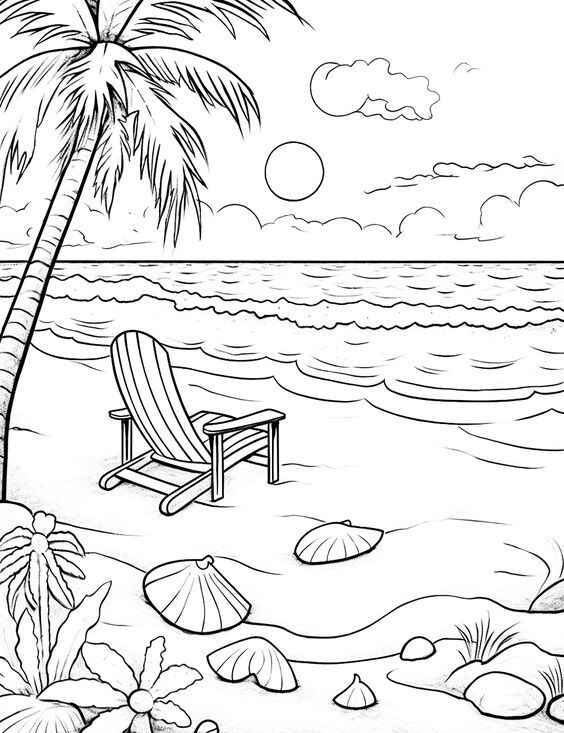 Desenho de Ilha Desenho Colorir Imprimir 14