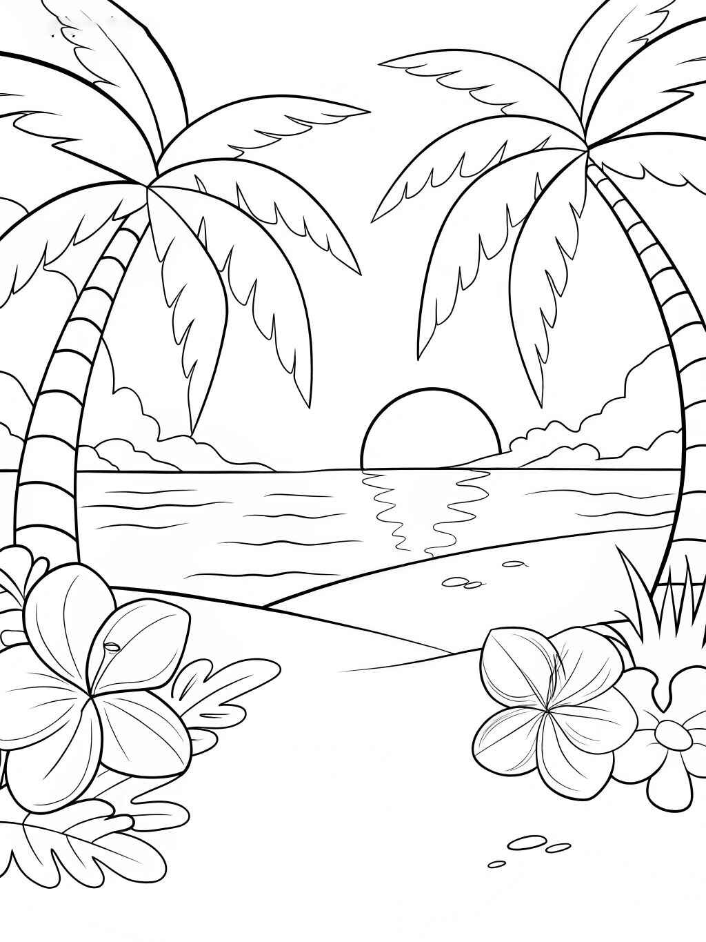 Desenho de Ilha Desenho Colorir Imprimir 20