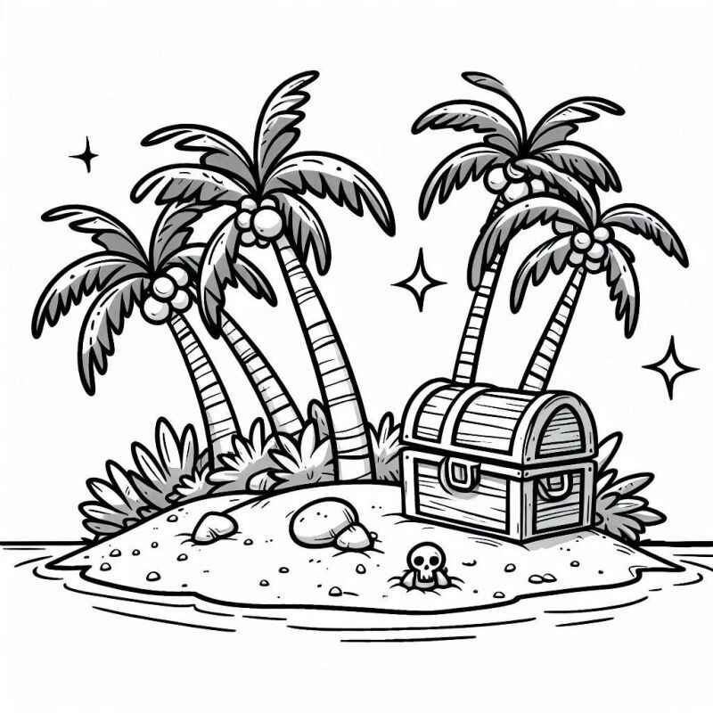 Desenho de Ilha Desenho Colorir Imprimir 30