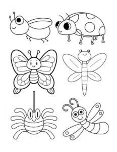 Desenho de Insetos Desenho Colorir Imprimir 01
