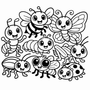 Desenho de Insetos Desenho Colorir Imprimir 04