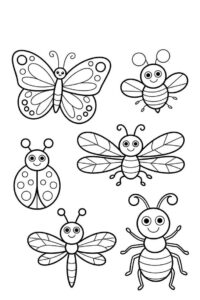 Desenho de Insetos Desenho Colorir Imprimir 27