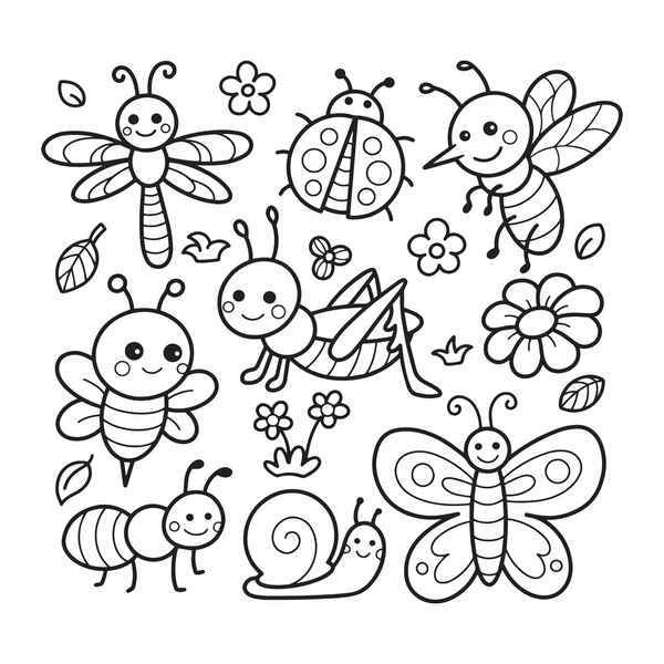 Desenho de Insetos Desenho Colorir Imprimir 29