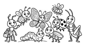 Desenho de Insetos Desenho Colorir Imprimir 35